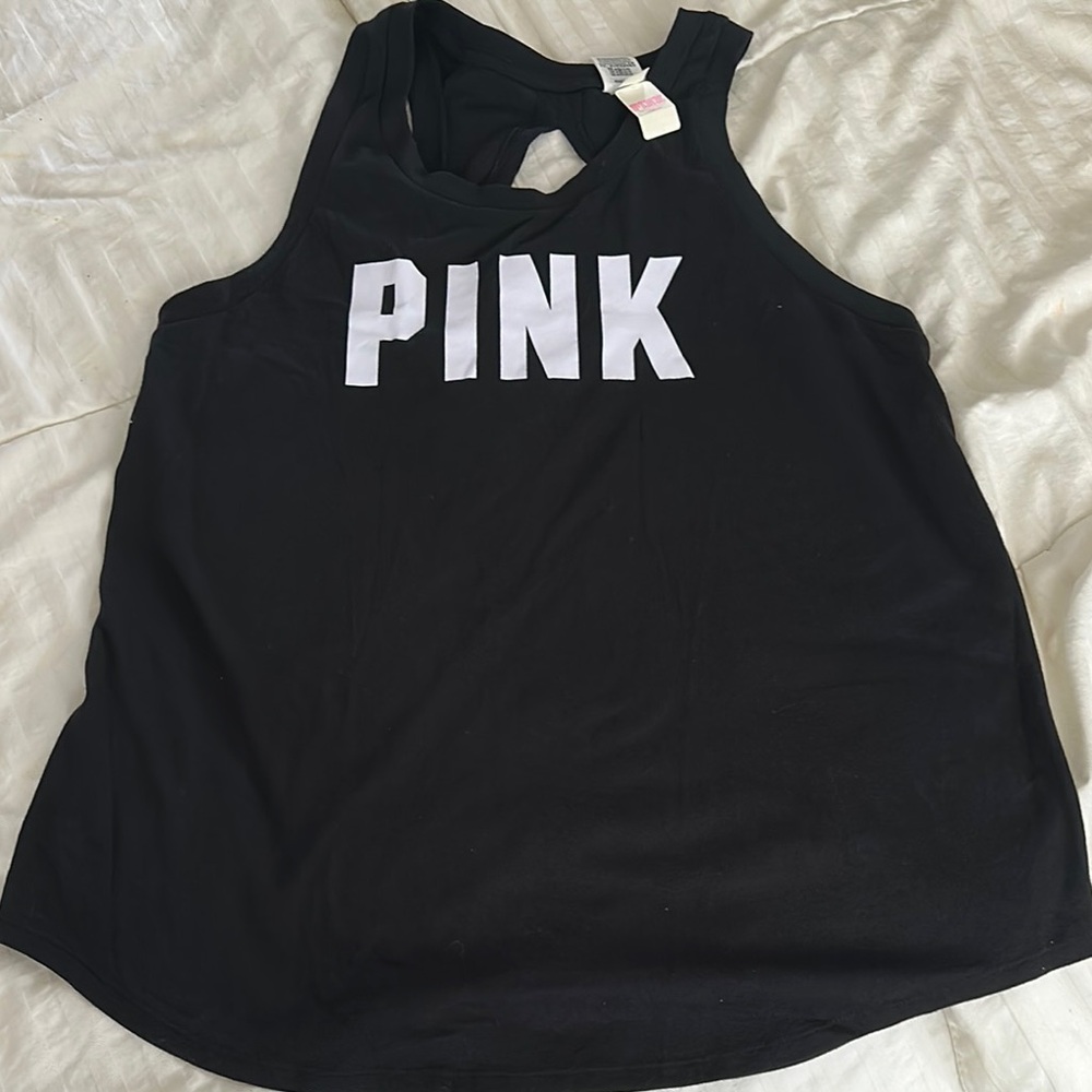 PINK Victoria's Secret Black Tank Top